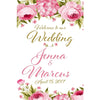 Customizable Yard Sign / Lawn Sign Welcome Wedding Floral Blush