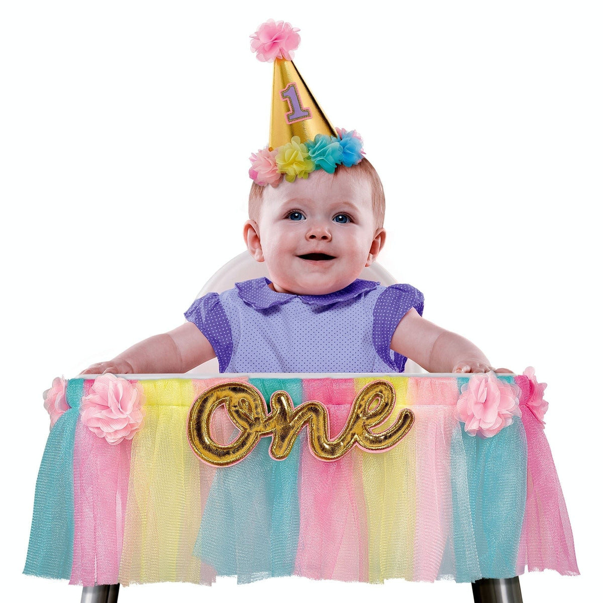 Deluxe High Chair Decoration- Pink