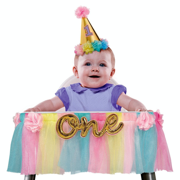 Deluxe High Chair Decoration- Pink