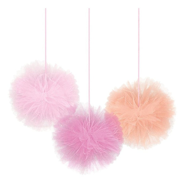 Deluxe Tulle Fluffy Decoration - Pink