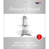 Dessert Stand - 3-Tier Silver