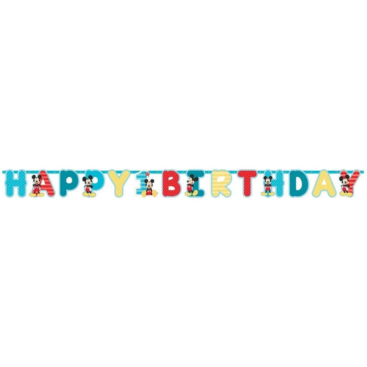 Disney Mickey's Fun To Be One Jumbo Letter Banner Kit