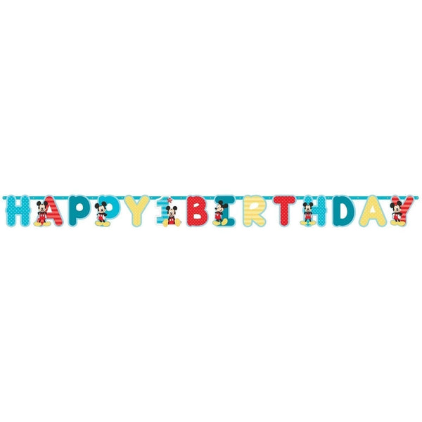 Disney Mickey's Fun To Be One Jumbo Letter Banner Kit