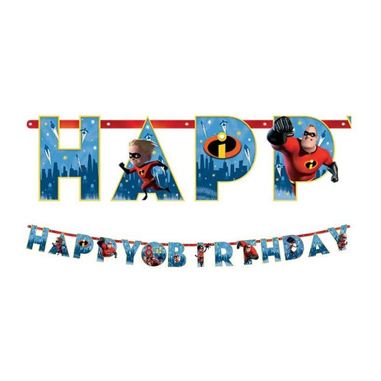 Disney/Pixar Incredibles 2 Jumbo Add-An-Age Letter Banner