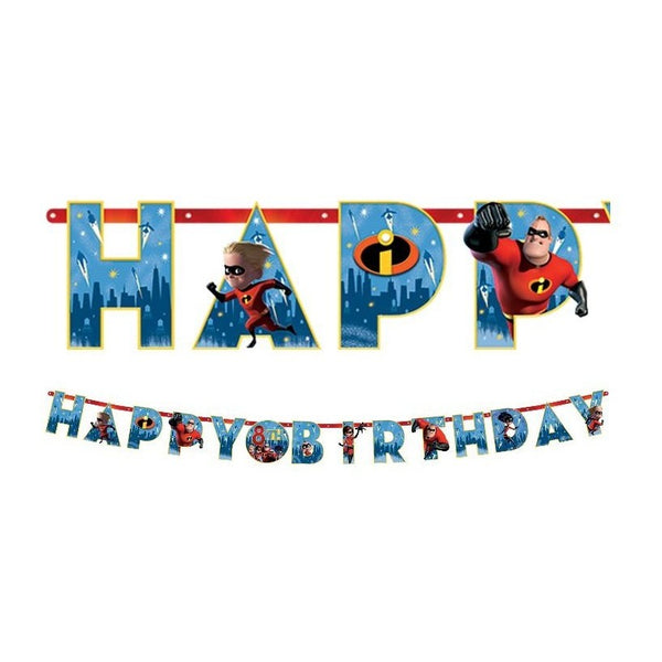 Disney/Pixar Incredibles 2 Jumbo Add-An-Age Letter Banner