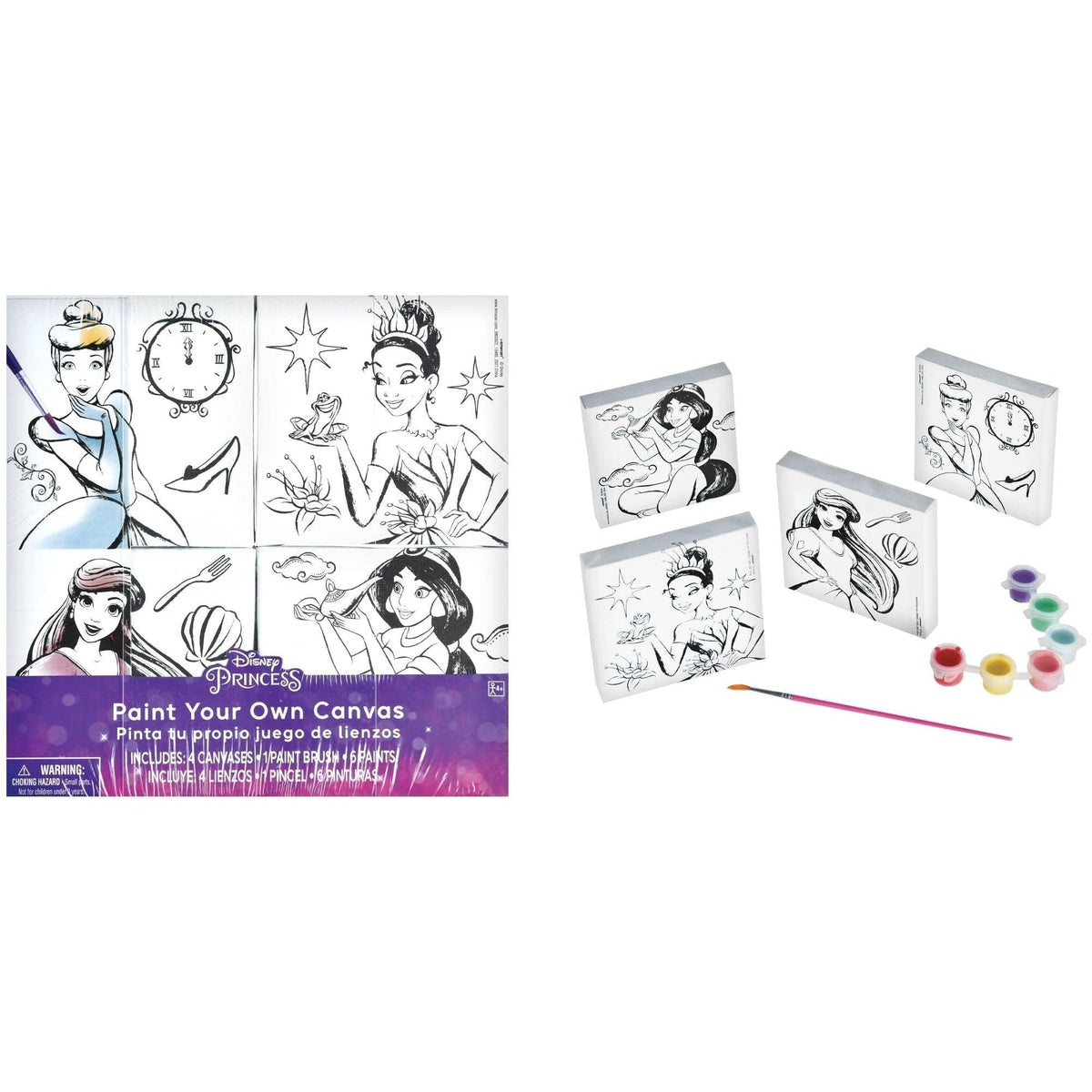 Disney Princess Color Your Own Canvas