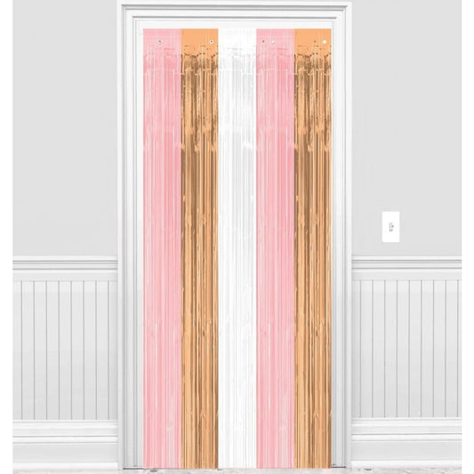 Door Curtain - Rose Gold/Blush