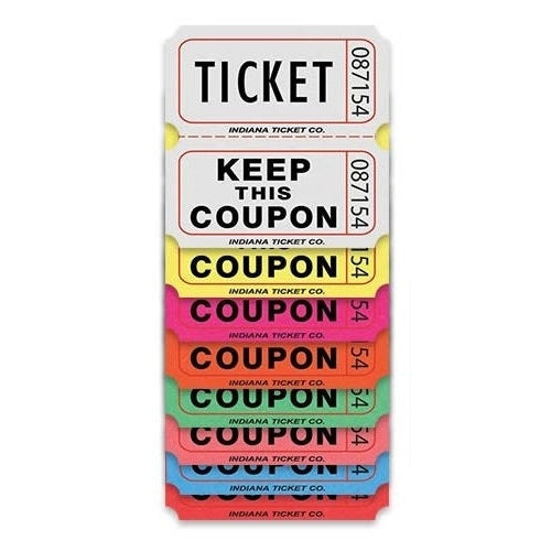 Double Roll AuCountion / Raffle Tickets - 2000 Per Roll