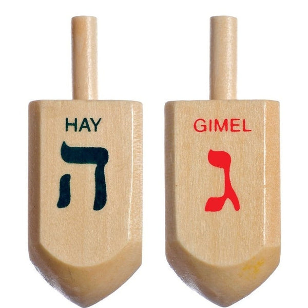 Dreidel - Wood 2 Count