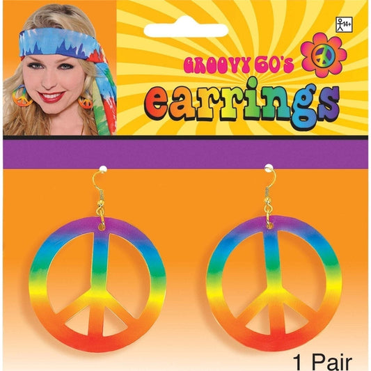 Earrings - Peace Sign