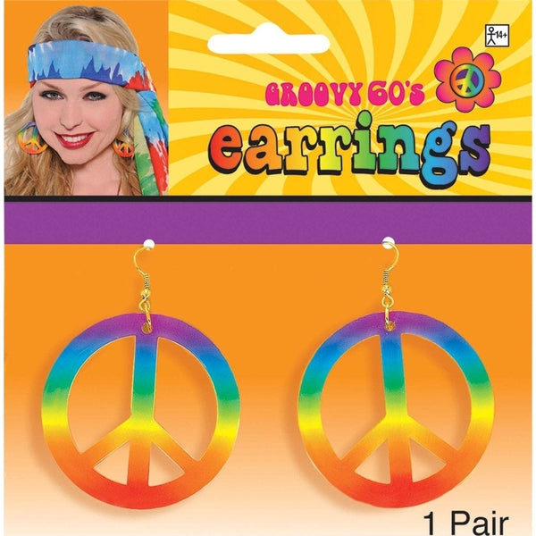 Earrings - Peace Sign