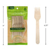 Eco Friendly Luciano 20-Pc 160Mm Wooden Fork,
