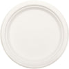 Eco Friendly Natural Sugar Cane White Round Plates, 10"