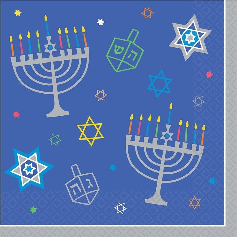 Eight Happy Nights Luncheon Napkins