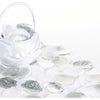 Fabric Confetti Petals - Silver/White