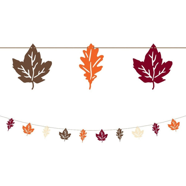 Fall Leaves Paper Banner