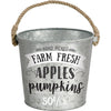 Fall Medium Galvanized Bucket