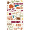 Fall Words Guest Towel