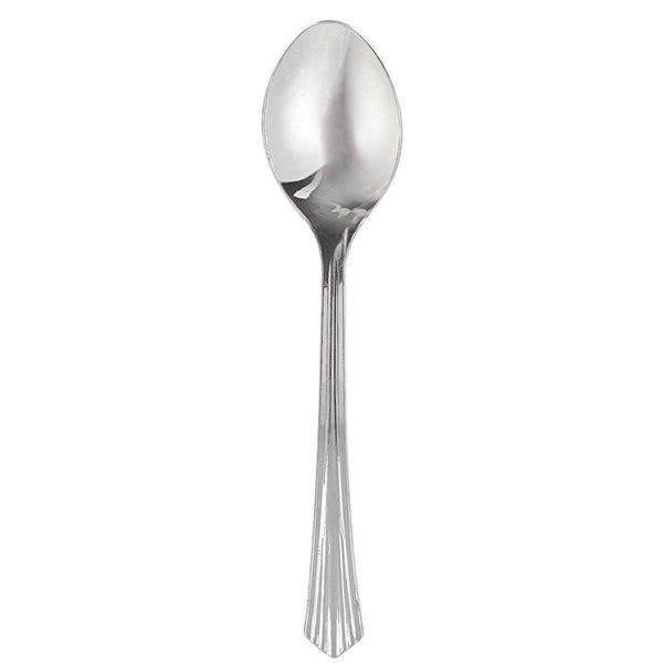 Fan Handled Spoon - Silver-Look
