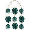 Faux Palm Leaf Hanging Decor
