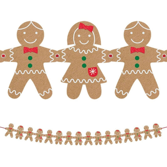 Felt Gingerbread Garland