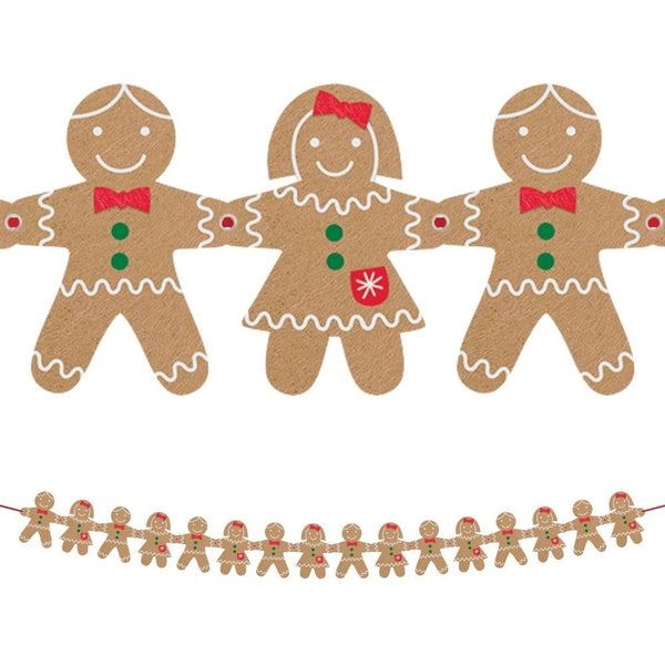 Felt Gingerbread Garland
