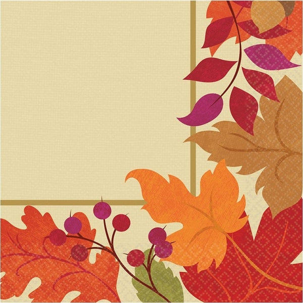 Festive Fall Luncheon Napkins