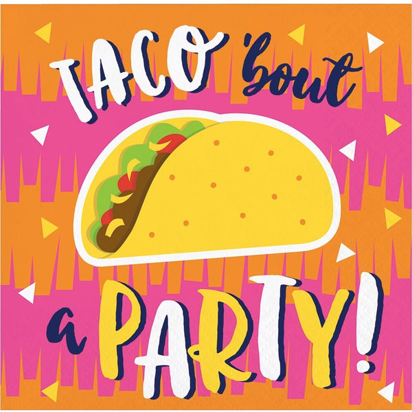 Fiesta Fun Taco Beverage Napkins
