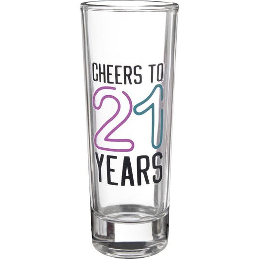Finally 21 Glass Shot Glass