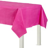 Flannel Backed Table Cover - Bright Pink