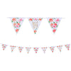 Floral Baby Pennant Banner