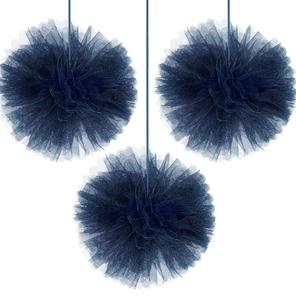 Navy Bride Deluxe Tulle Fluffy Decorations - Tulle Navy