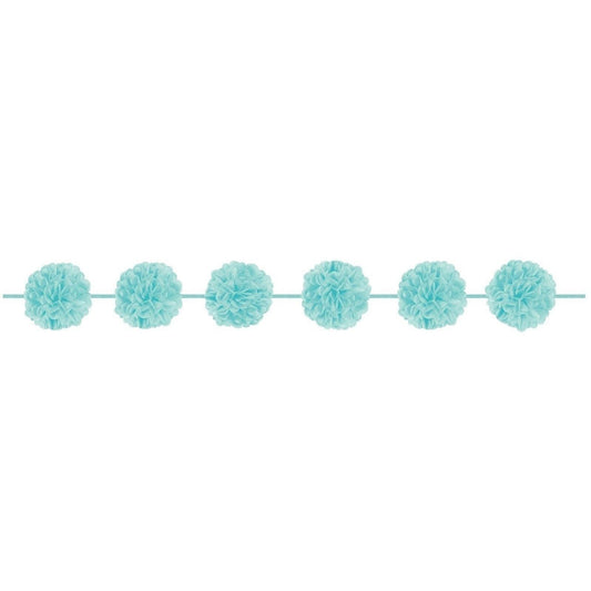Fluffy Garland - Robin's Egg Blue