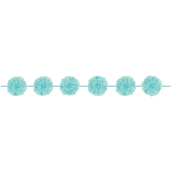Fluffy Garland - Robin's Egg Blue
