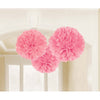 Fluffy Tissue Decorations - New Pink