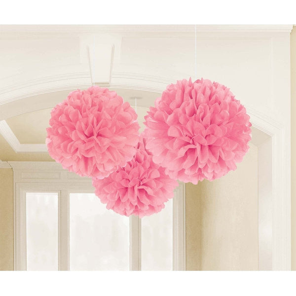 Fluffy Tissue Decorations - New Pink