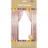 Foil Backdrop Curtain - 3' X 8' Champagne
