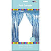 Foil Backdrop Curtain - 3' X 8' Light Blue