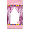 Foil Backdrop Curtain - 3' X 8' Light Pink
