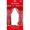 Foil Backdrop Curtain - 3' X 8' Red