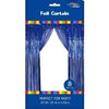 Foil Backdrop Curtain - 3' X 8' Royal Blue