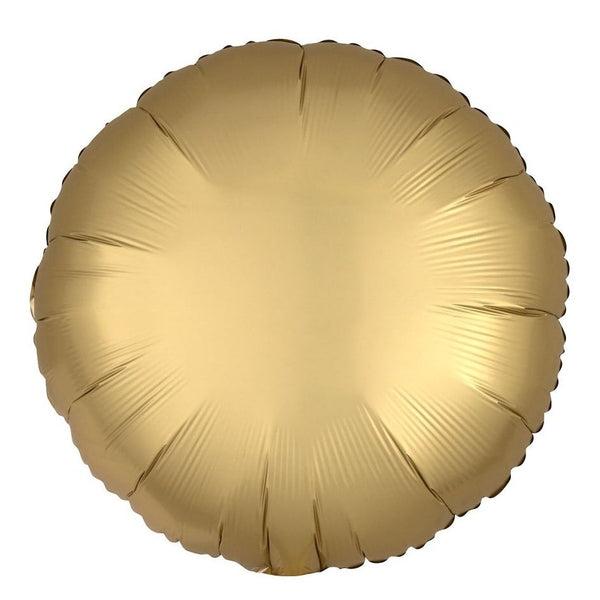 Foil Balloon - 18" Round Satin Gold