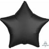 Foil Balloon - 19" Star Satin Black