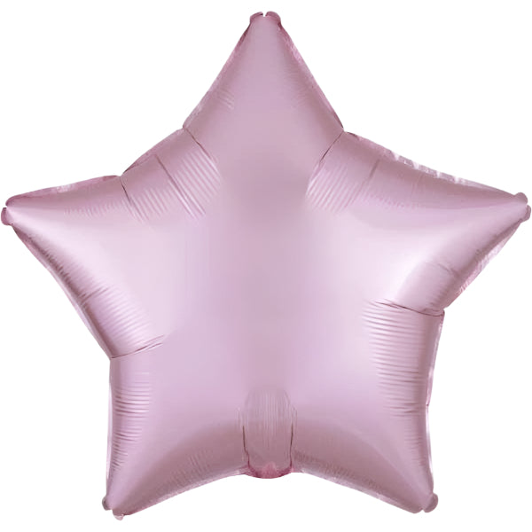 Foil Balloon - 19" Star Satin Pastel Pink