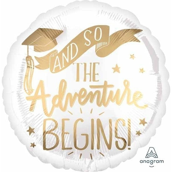 Foil Balloon - Adventure Begins Grad