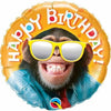Foil Balloon - Birthday Smilin' Chimp