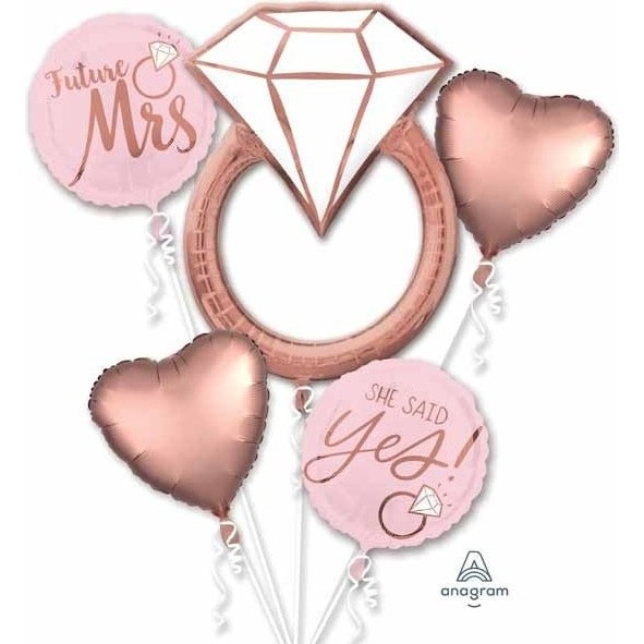 Foil Balloon - Bouquet Blush Wedding