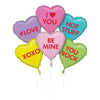 Foil Balloon - Bouquet Candy Heart
