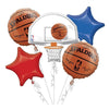 Foil Balloon - Bouquet Nba Basketball