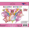 Foil Balloon Bouquet Pastel Butterfly